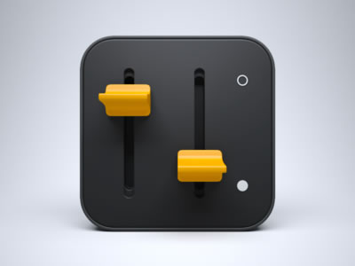 dark iPhone iPad icon switches