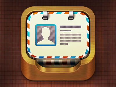 iPhone iPad app icon mobile contacts alternate