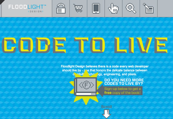 coding website single page scrolling layout