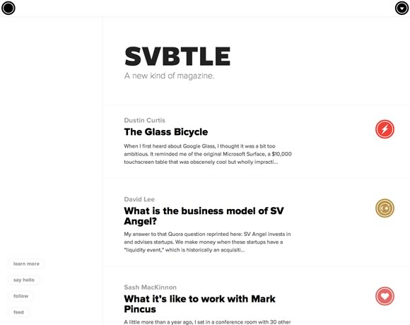 Svbtle, a new kind of magazine
