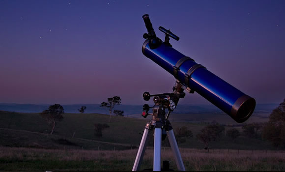 dark night telescope sky stars