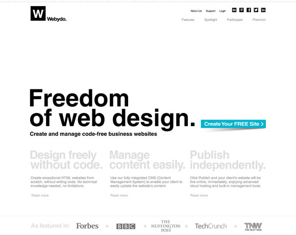 13 Inspiring Examples of Whitespace in Web Design