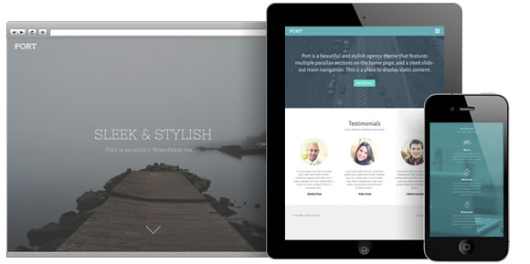Port, a Beautiful Agency WordPress Theme
