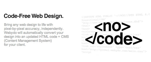 Webydo, a Sophisticated online software to Create and Manage Code-free Websites