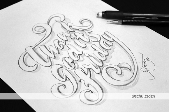 20 Amazing Examples of Typography Sketches for Your Inspiration