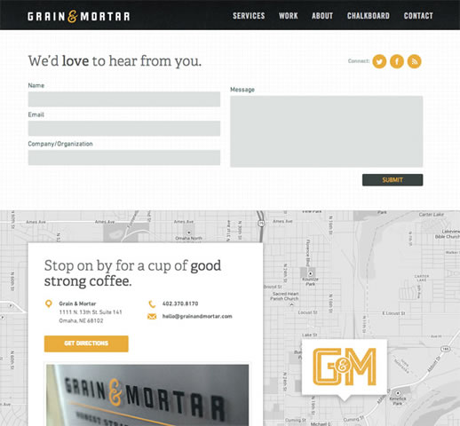 Examples of Well Designed Contact Pages