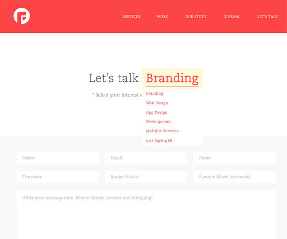 Examples of Well Designed Contact Pages