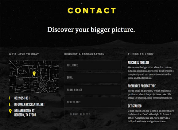 Examples of Well Designed Contact Pages