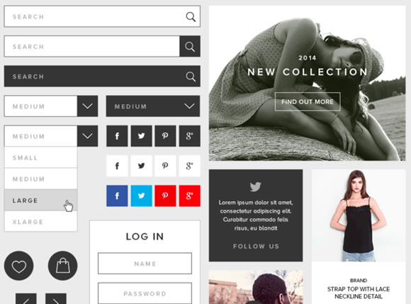 UI and Wireframe Kits UI and Wireframe Kits
