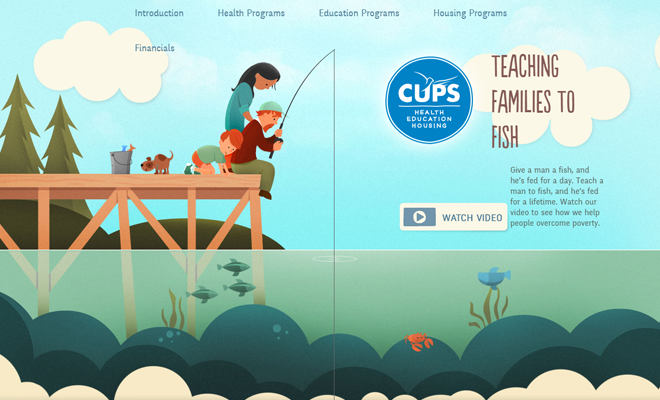 cups canada website dynamic illustrated header