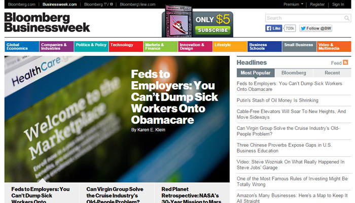 Online Magazine Website Layouts for Design Inspiration 11 bloomberg businessweek magazine Online Magazine Website Layouts for Design Inspiration