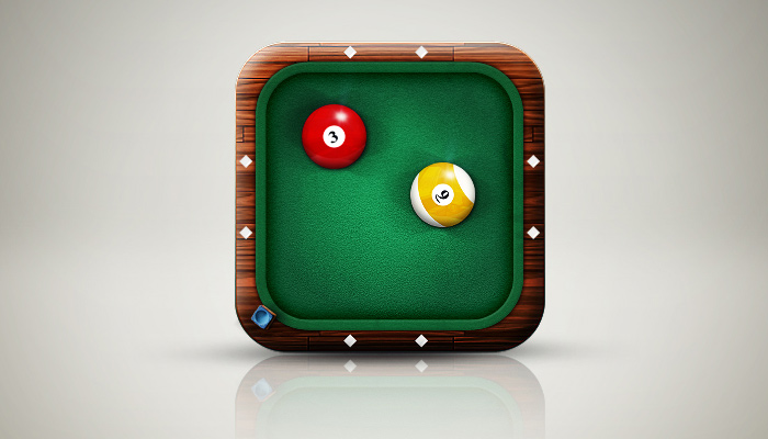 felt pool table green icon android
