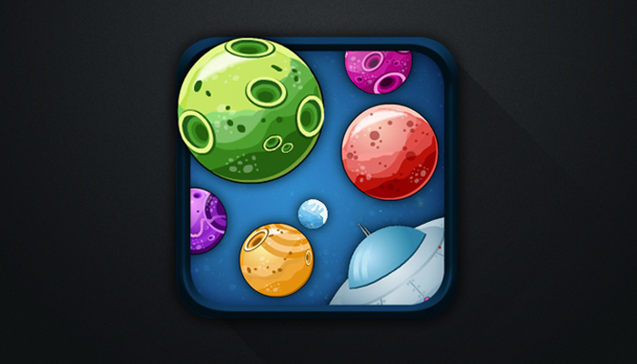 shoot bubbles space android app game icon