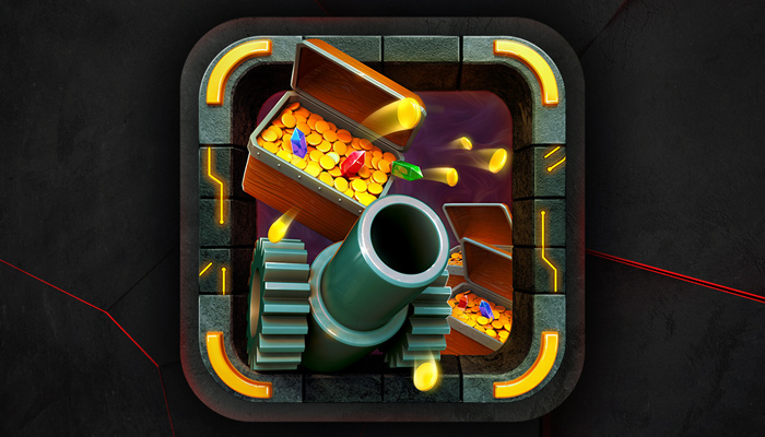 treasure cannon game app icon
