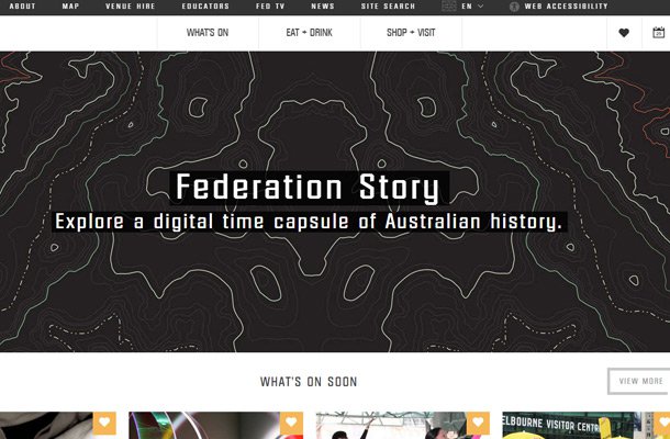 federation square typography layout