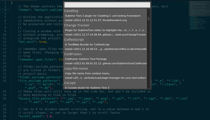 sublime text package manager plugin