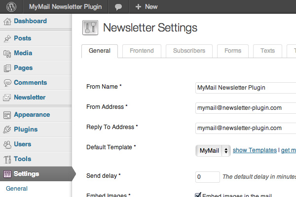 mymail newsletter plugin premium wordpress