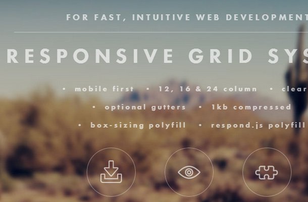 css responsive grid system homepage website