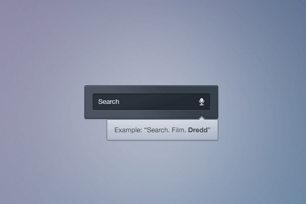 voice search input field psd