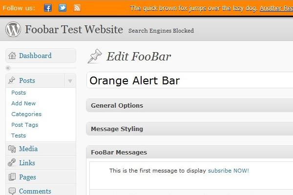 foobar wordpress notifications system premium item
