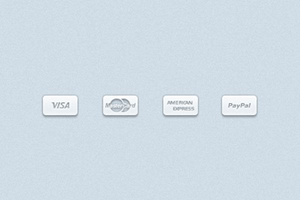 white clear transparent payment method psd