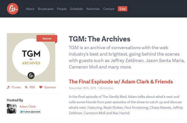 tgm archives website podcast
