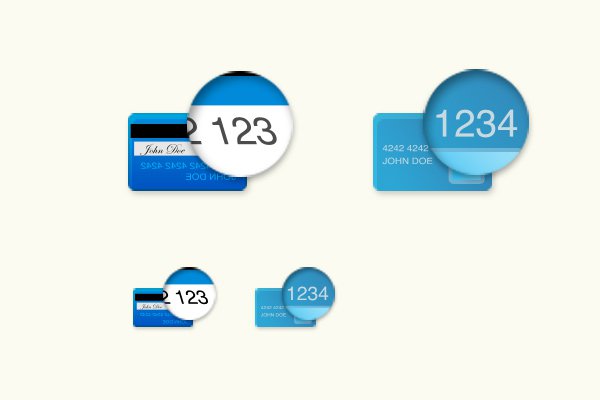 credit card ccv number icon design freebie