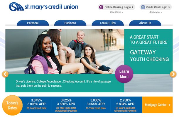 st marys credit union webdesign