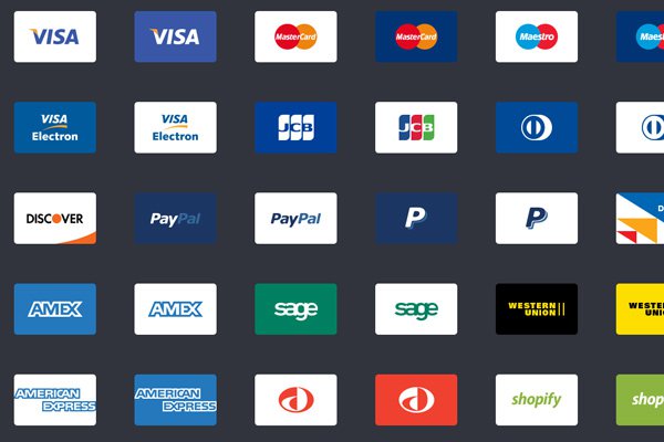 bowtied payment method icons iconset webpage