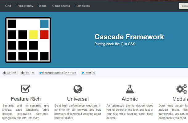 css cascading styles library framework open source