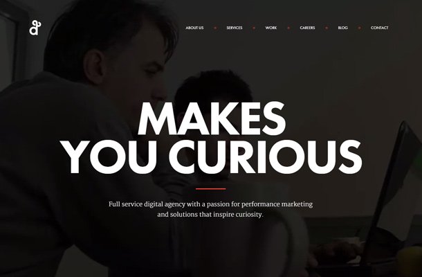 degordian design agency fullscreen layout