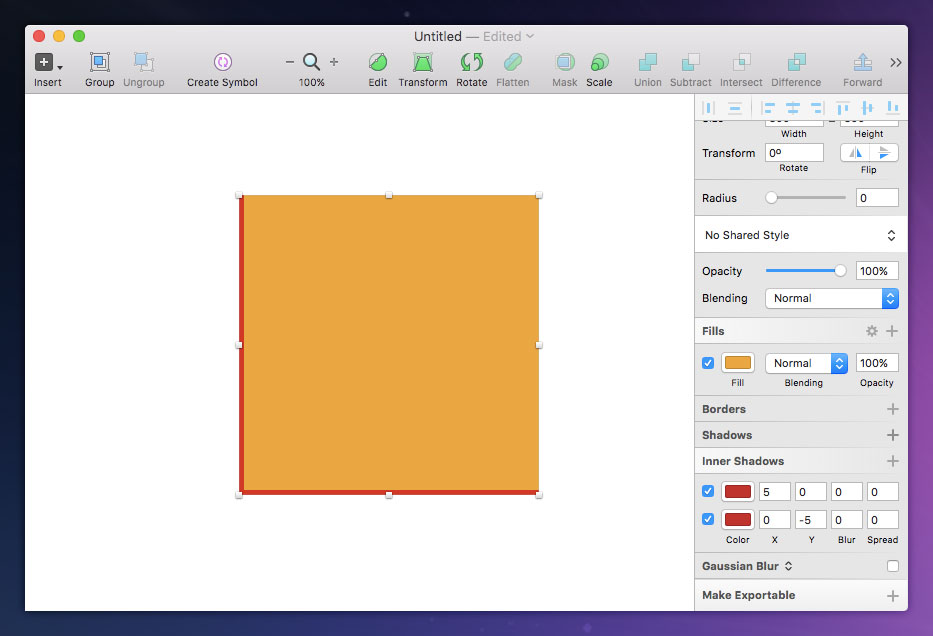 Single-Sided Border Hack in Sketch