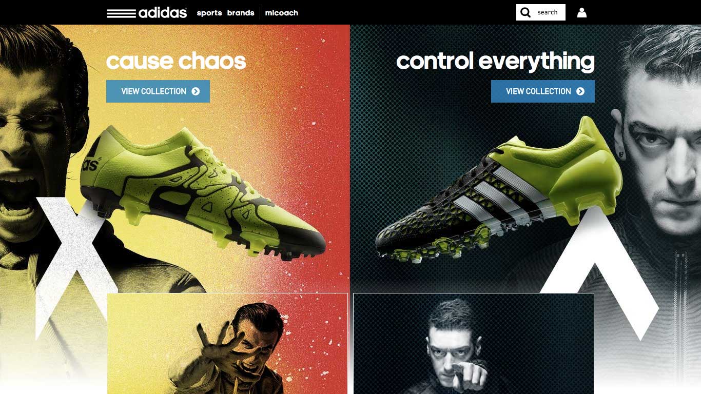 official website of adidas