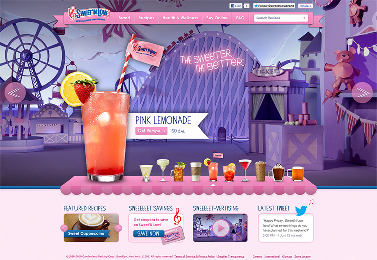 Sweet N Low website redesign - Jacob Cass