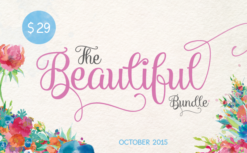 October 2015 Font Bundle