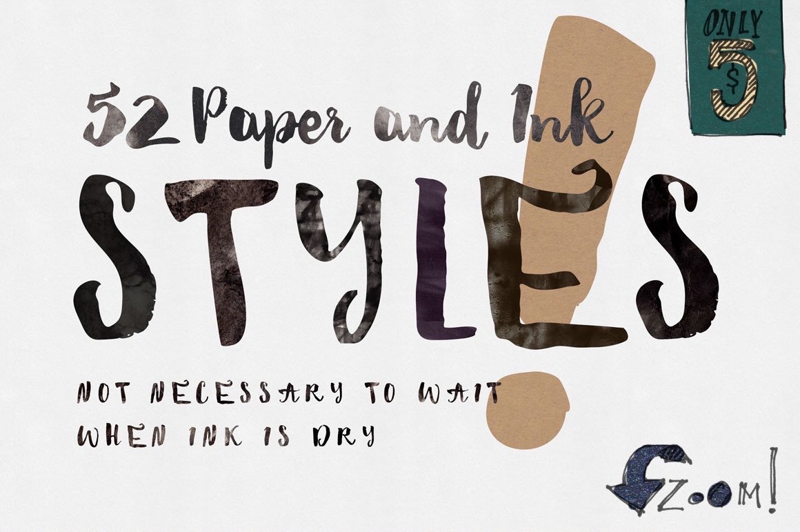 paper ink photoshop styles