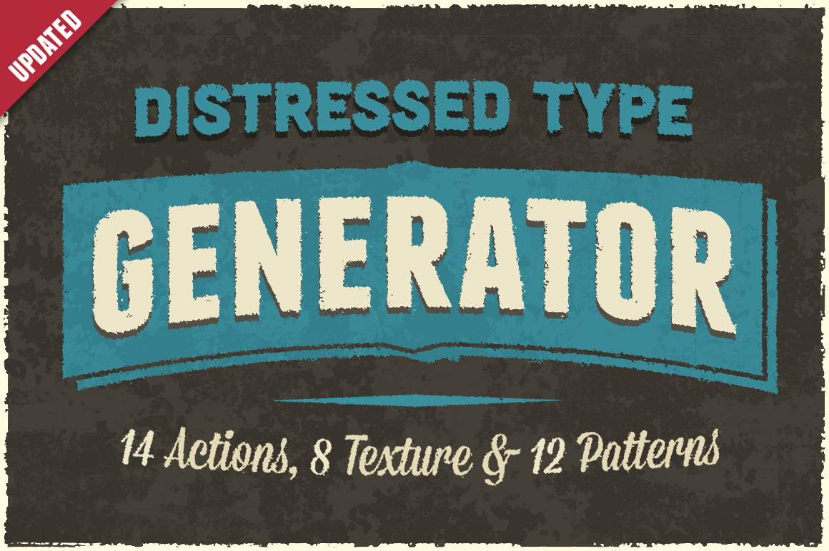 Distressed type gallery