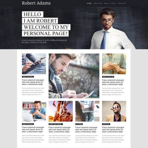19-personal-page-psd-template