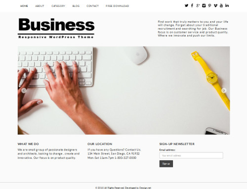 19. Business WordPress theme