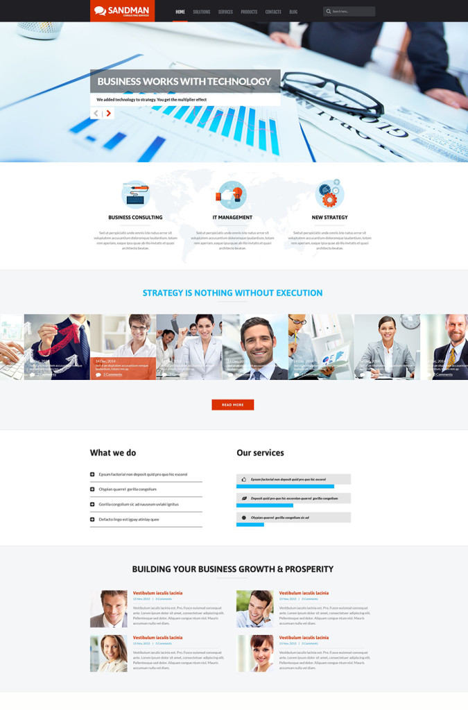 6 business wp template