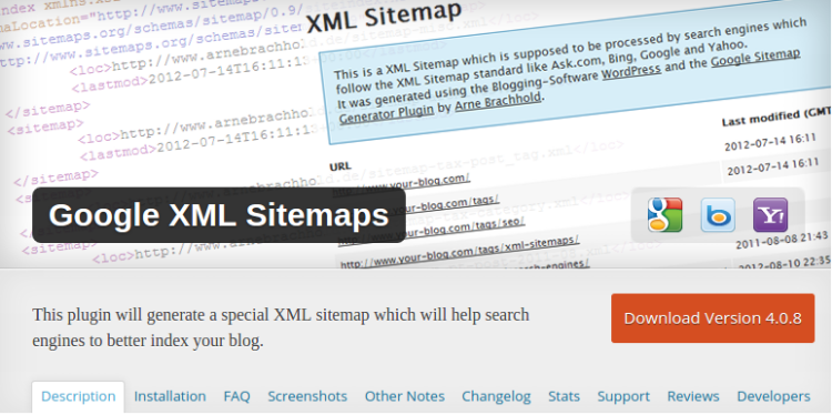 Google XML Site Map