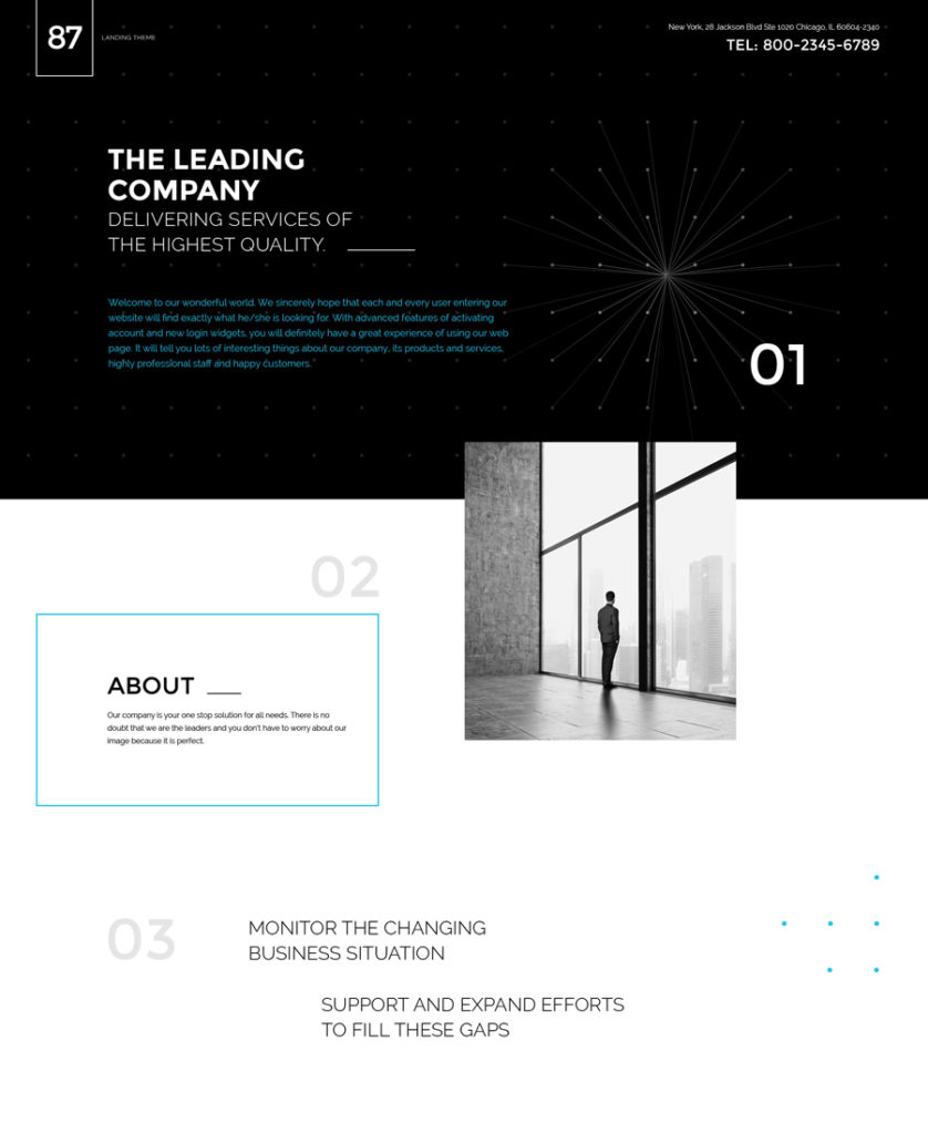 one of the most attractive landing page templates