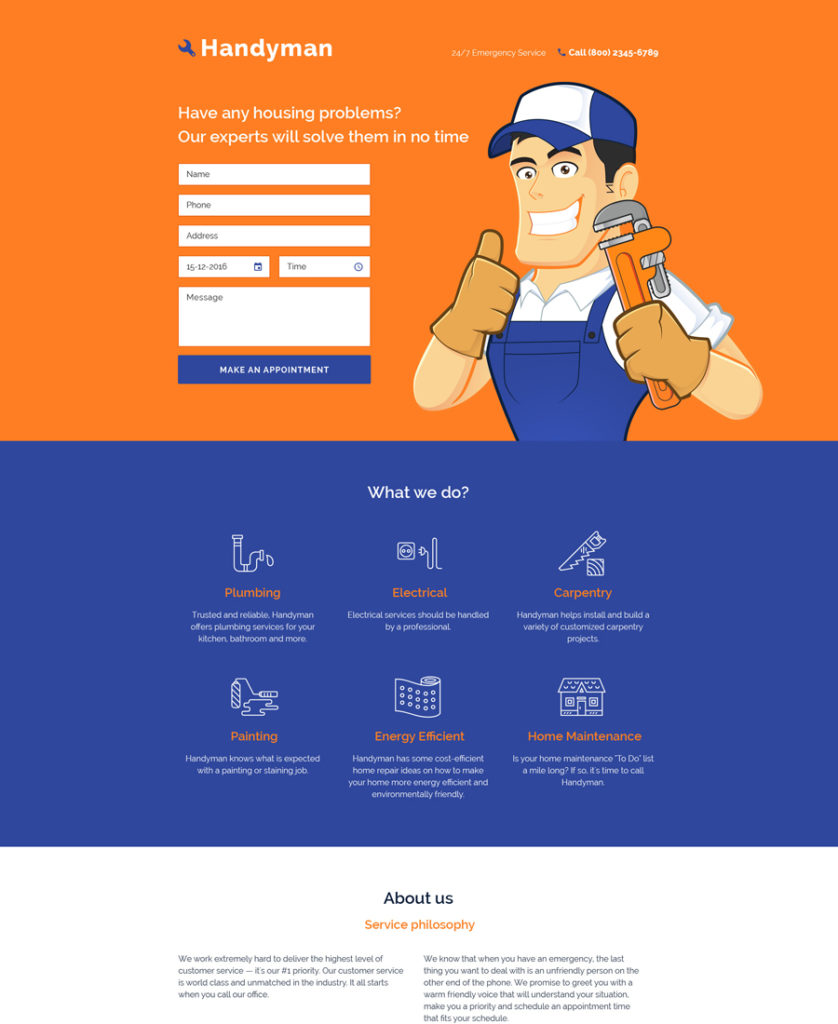 one of the most attractive landing page templates