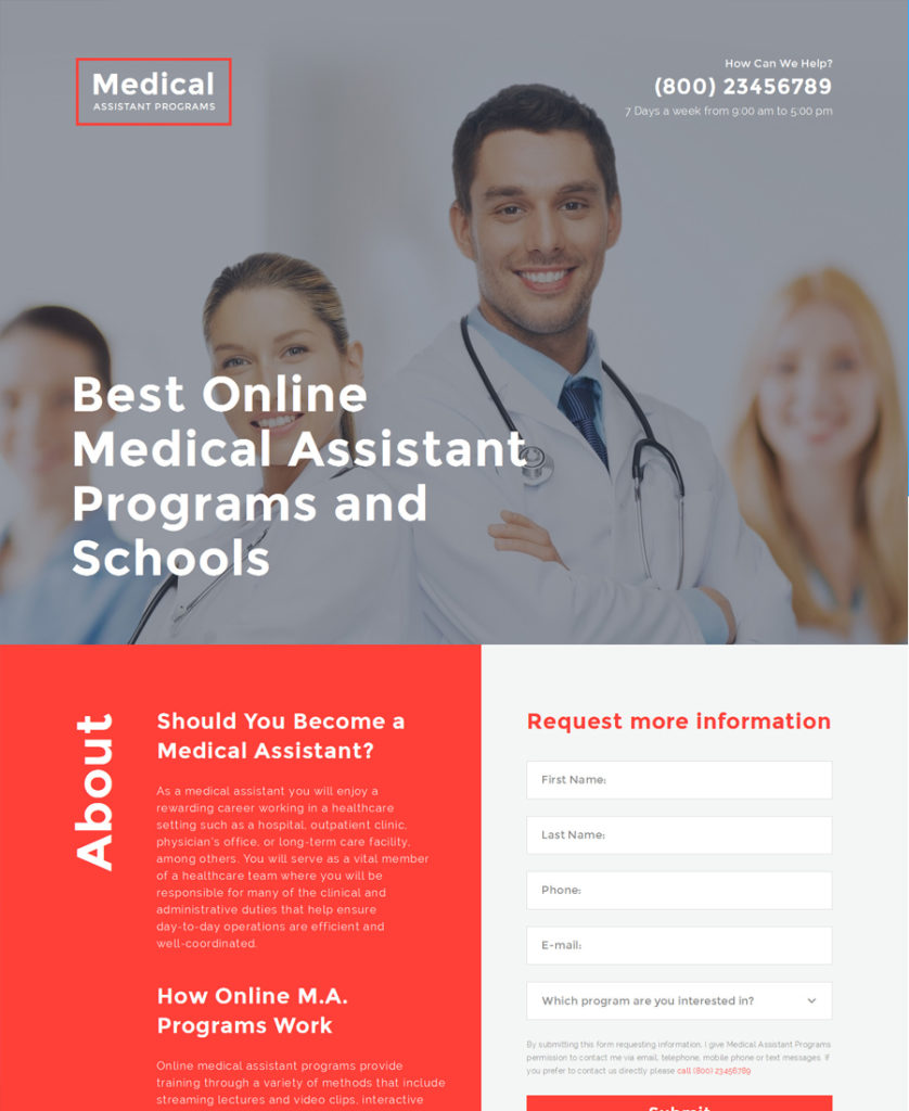 Medical Landing Page Template