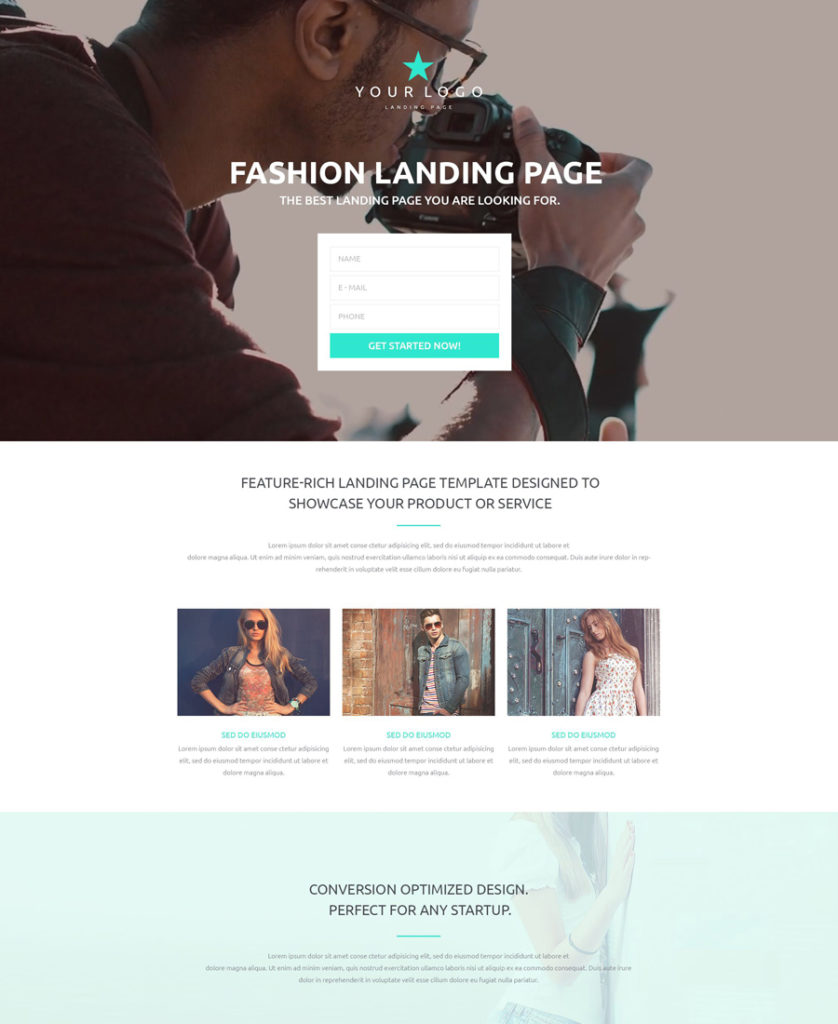 fashion Landing Page Template