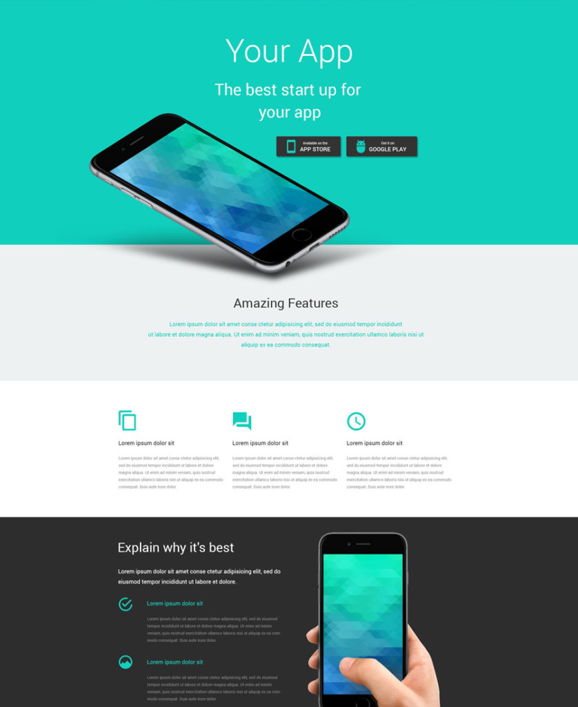 software Landing Page Template