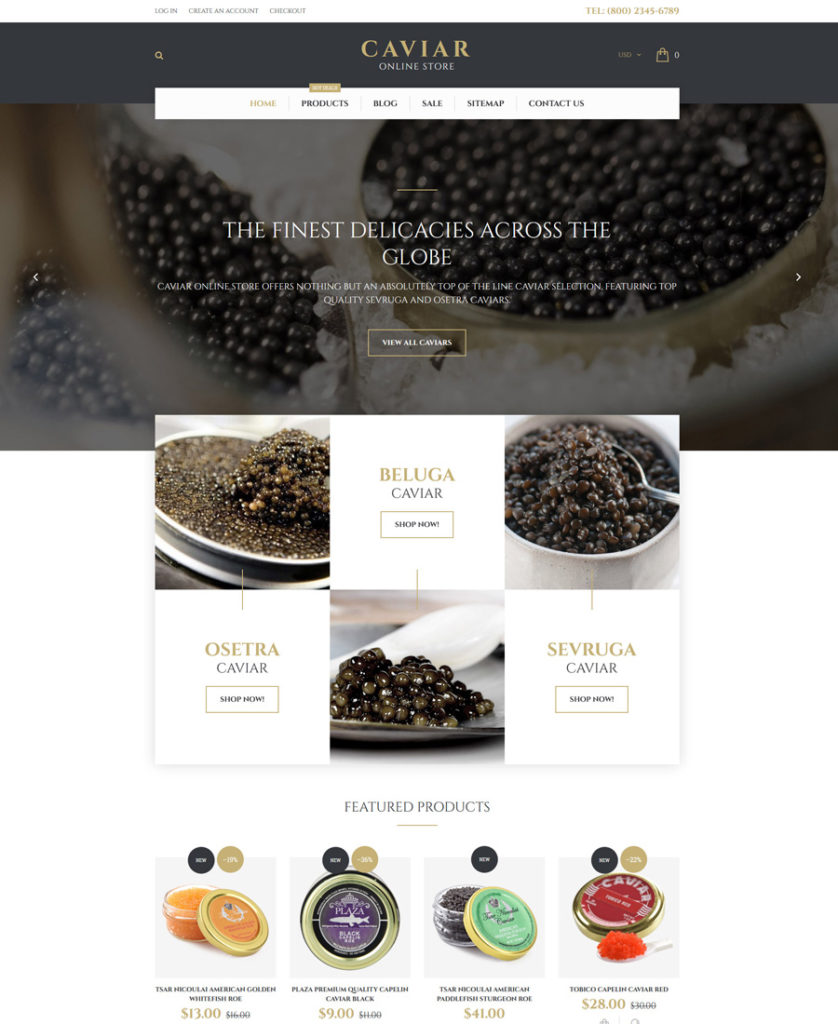 22-caviar shopify theme