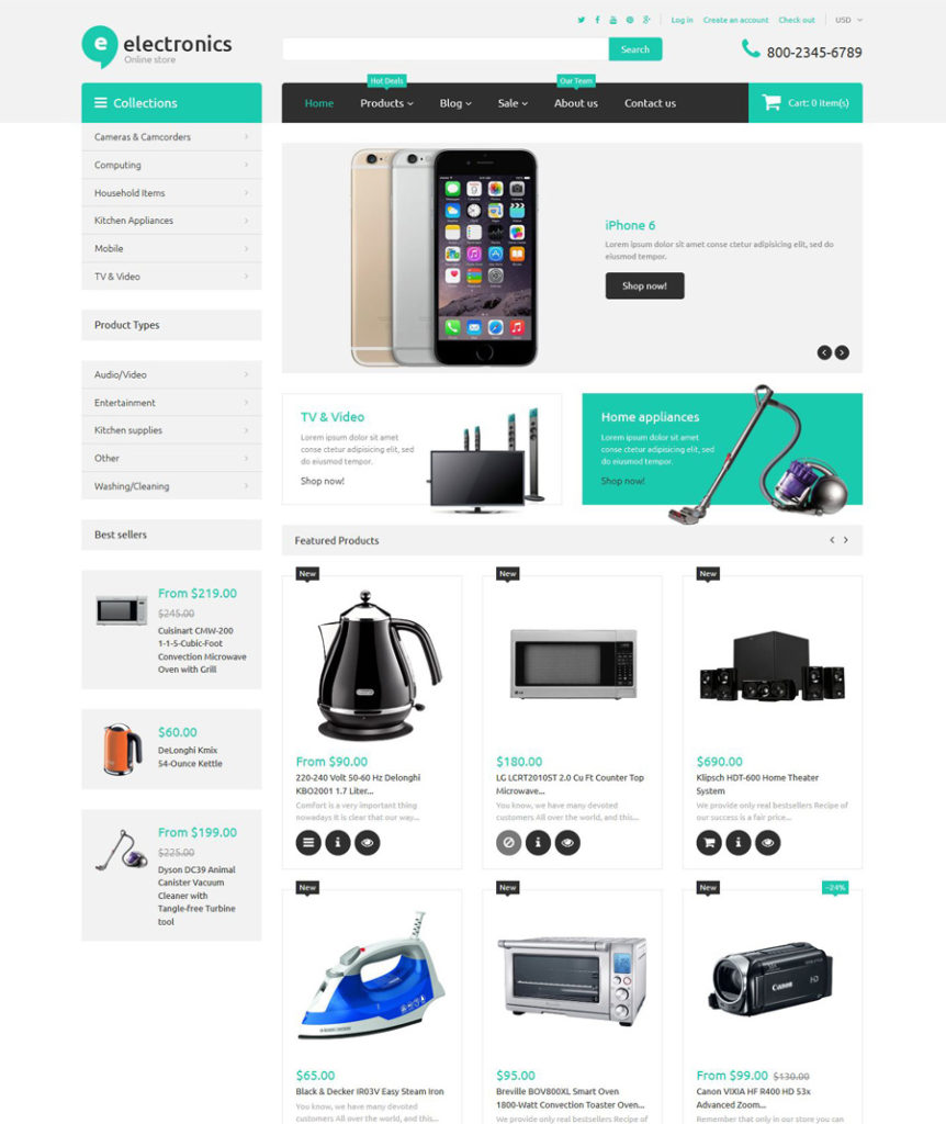 8-electronics-retailer shopify theme