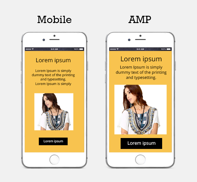 Mobile Optimized AMP Landing Page