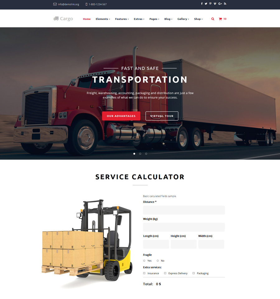 cargo - one of the best multipurpose website templates